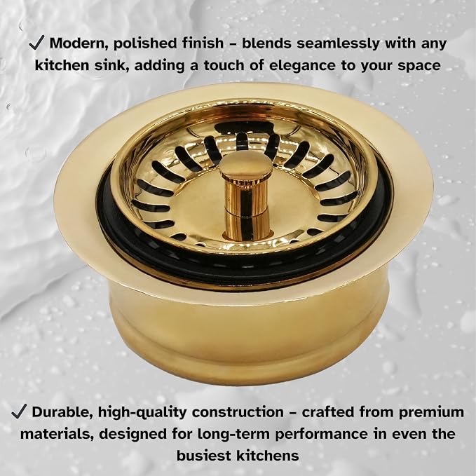 Westbrass D2082S-01 3-1/2" Extra-Deep Collar Kitchen Sink Waste Disposal Flange - Image 9