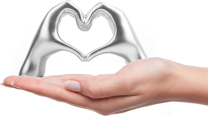 Small Heart Hands Sculpture Decor by Lynagert