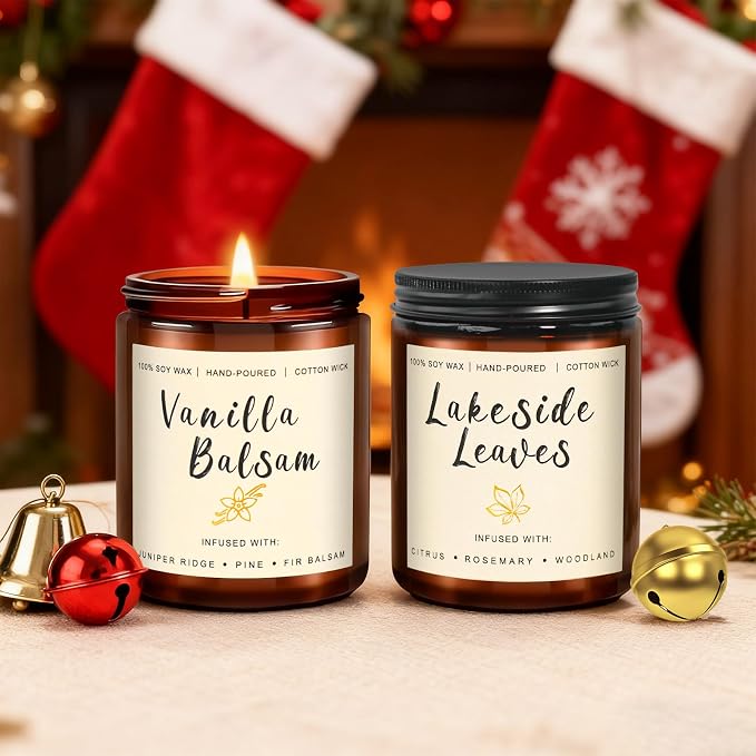 Candles for Home Scented, 6 x 7 oz Soy Wax & 150 Hours Long Lasting Fall Candles - Image 5