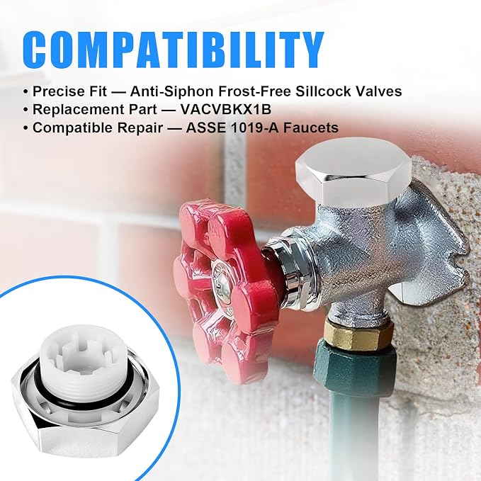 Vacuum Breaker Repair Kit VACVBKX1B, Compatible - Image 5