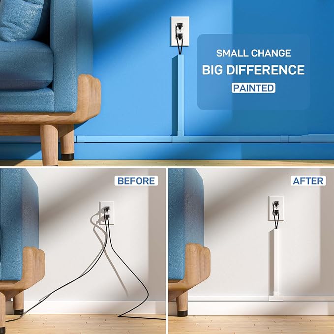 Delamu Cord Hider Wall, Cord Covers - Image 4