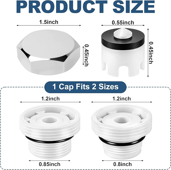 1 Pack Outdoor Faucet Repair Kit, Brass Vacuum Breaker Repair Kit Fit 2 Sizes - Image 2