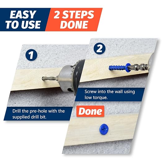3/16" x 1-3/4" Concrete Screw Anchor, Cement or Stucco - Image 4