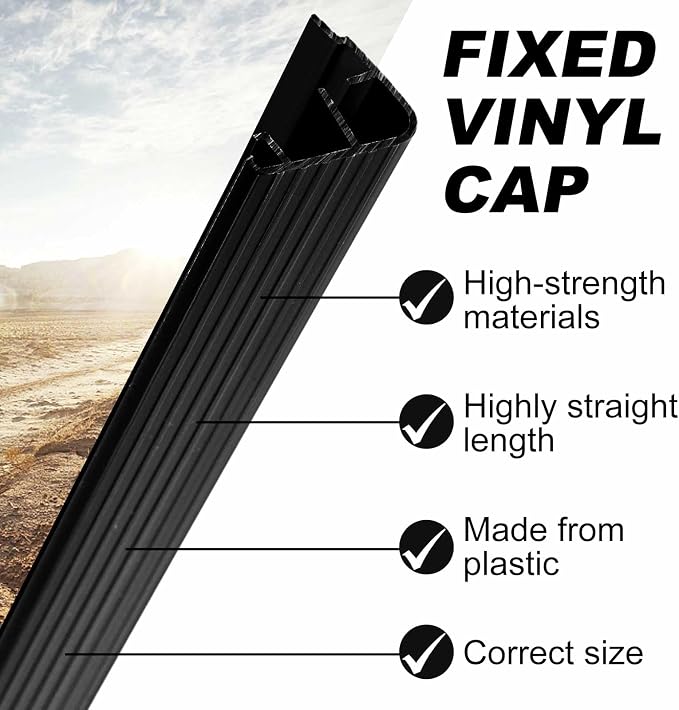 4 Pcs 36" L Fixed Vinyl Sill Threshold Cap 1-3/8 Inches High, Exterior Door - Image 4