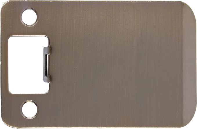 Round Corner Extended Lip Strike Plate, 2-1/4" x 3", Antique Brass by StoneHarborHardware