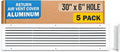 Fits 30x6 Hole | Aluminum Return Air Grille by Handua | Vent Cover Grill by Handua