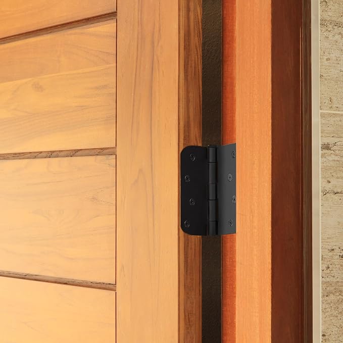 Design House Interior Door Hinge, Matte Black | 5/8" Radius, Traditional - Image 10