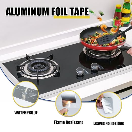 Aluminum Foil Tape 6 inch x 165ft Heavy Duty HVAC Duct Tape - Image 5