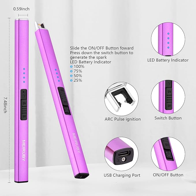 Electric Candle Lighter, Christmas Stocking Stuffers Gifts - Image 2