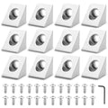 12pcs 2020 2-Way Corner Angle Bracket Connector 2020 Extrusion Hardware T-Slot by SeekLiny