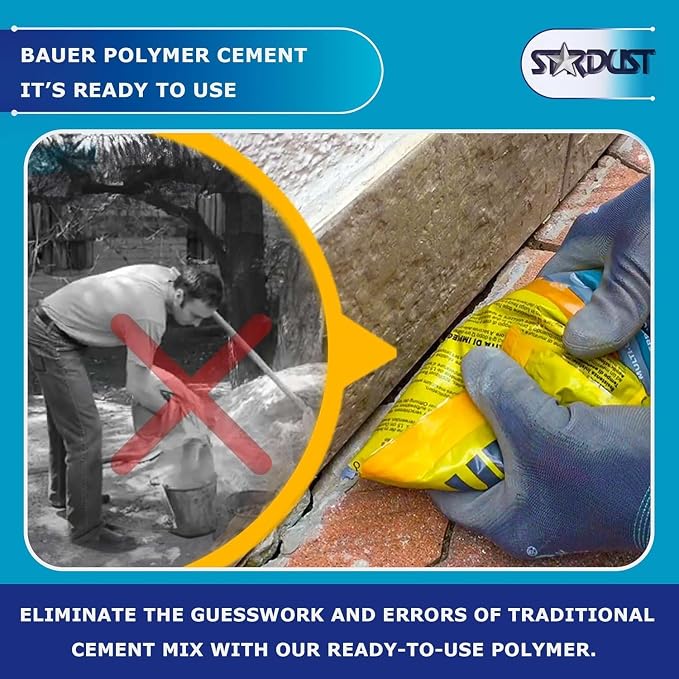 Bauer Instant Polymer Cement, Ready-to-Use, 2KG-2PK | Alternative to Mortar & - Image 5