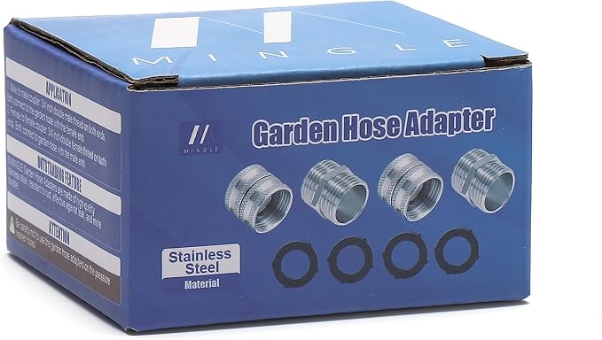 M MINGLE Garden Hose Adapter 3/4”, Male to Male, Female to Female, Stainless - Image 6