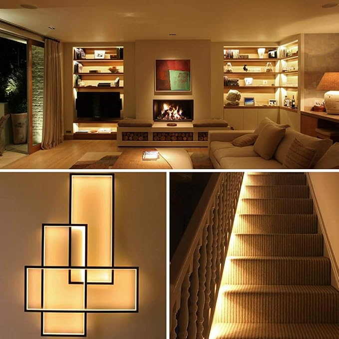 Olafus 16.4ft LED Strip Lights Warm White Dimmable, LED Rope Light Kit 12V - Image 6