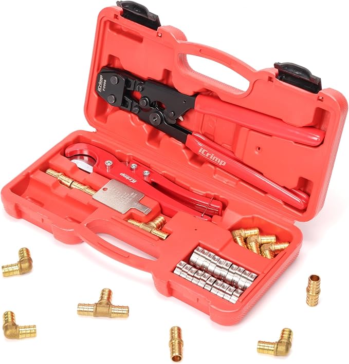iCrimp PEX Pipe Clamp Crimping Tool Kit by IWISS