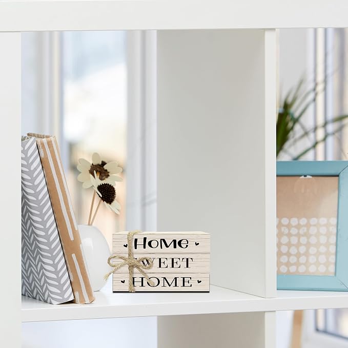 Mini Decorative Books For Home Decor, Small Wood Book Stack For Table Decor - Image 4