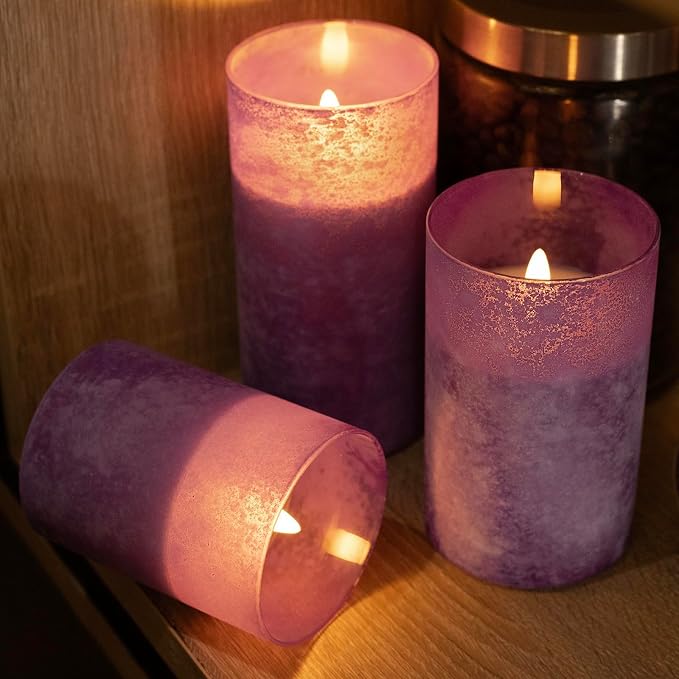 ANGELLOONG Purple Candles Battery Operated - Image 5