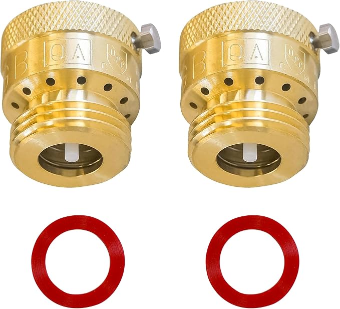 Xiny Tool 2 Pack Faucet Vacuum Breaker, 3/4 Inch Solid Brass Hose Bib Backflow - Image 2