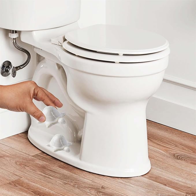 WANSHUNLMI Ceramic White Sea Turtle Toilet Floor Bolt Caps, Easy Installation - Image 3