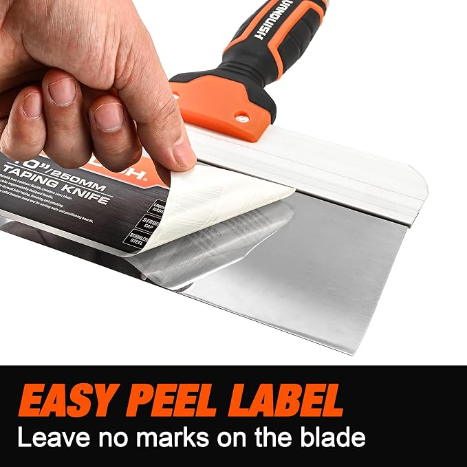 Vanquish 10 Inch Stainless Steel Drywall Taping Knife Scraper - Image 5