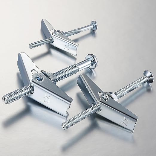 Wensilon 1/8" Heavy Duty Drywall Anchors and Screws, Toggle Bolts and Wing Nuts - Image 4