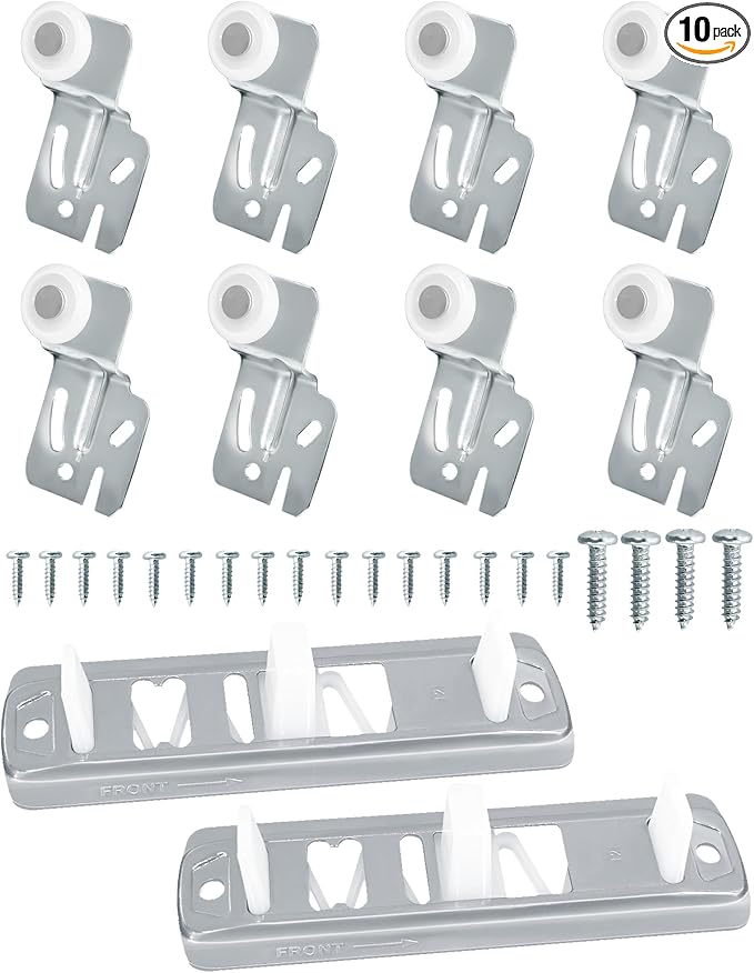10 Pcs Sliding Closet Door Roller Replacement Kit by IWIWE