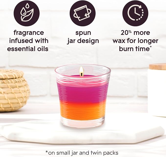 Glade 1-Wick 2in1 Scented Candle Jar, Hawaiian Breeze & Vanilla Passion Fruit - Image 5