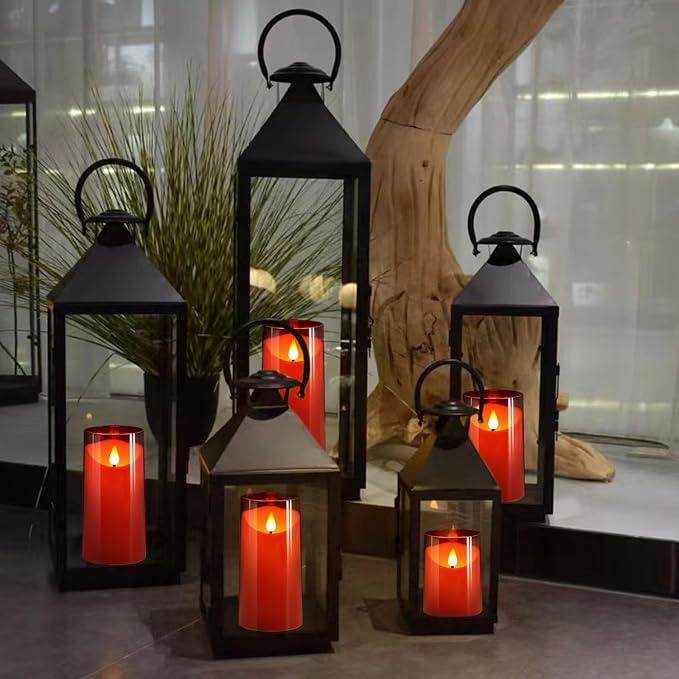 NURADA Flameless Candles with Remote Timer: 3D Wick Battery Operated Led Pillar - Image 8