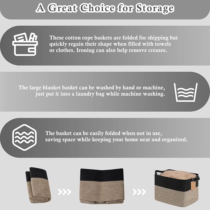 Goodpick 50L Large Woven Storage Basket - Image 7