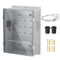 Joinfworld Outdoor Enclosure Box 18.1x12.6x6.4 White Waterproof | ABS by Joinfworld