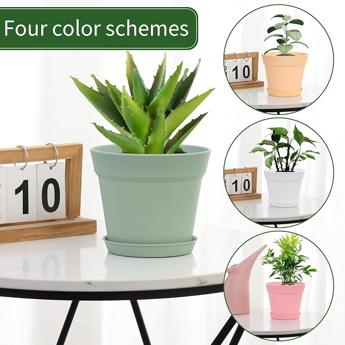 20 Pack 6 inch Plant pots, planters - Image 5