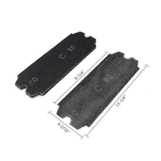 SCOTTCHEN Drywall Sanding Screen Mesh Sheet 4-3/16" x 11-1/4" Grit #80-12pcs - Image 2