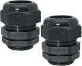 Bonsicoky 1" NPT Nylon Cable Glands, Adjustable Cord Grip, 18-25mm Cable by Bonsicoky