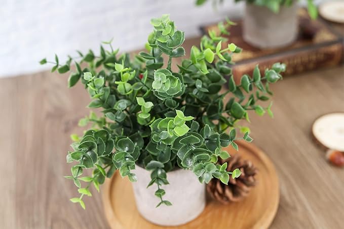Der Rose 3 Pack Fake Plants Mini Faux Plants - Image 4