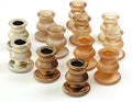 WDHODEC Gold Candlestick Holders 12PCS Glass Taper Candle Holders by WDHODEC