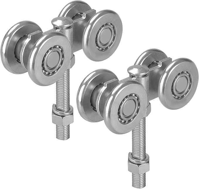 Sliding Barn Door Rollers, Silent Trolley Wheels by HOTYELL