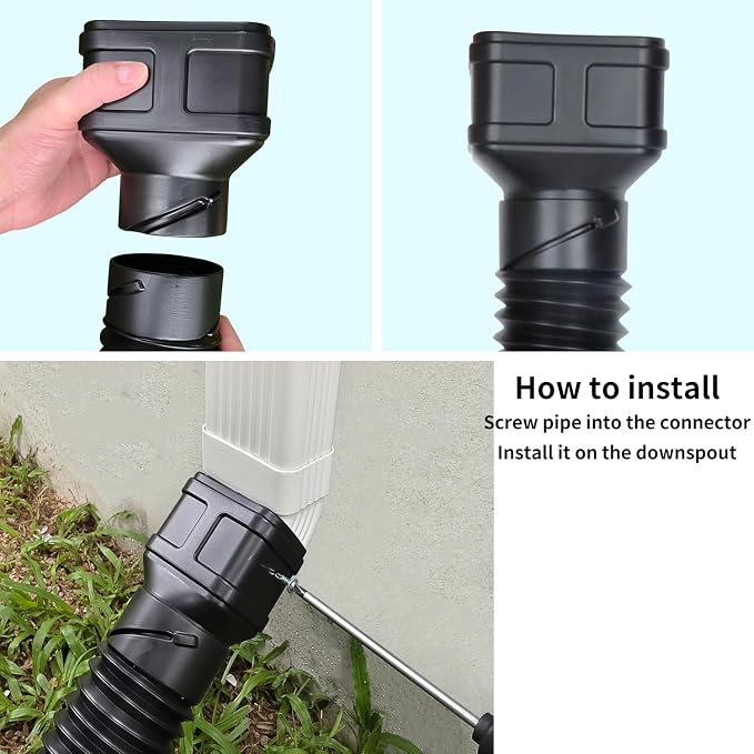 Prestantious 7ft Long Gutter Downspout Extensions Downspout Extender Pipe | - Image 8