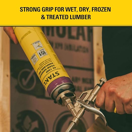 Stanley FA190P Subfloor Adhesive Kit – Polyurethane Expanding Foam Construction - Image 9