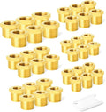 GASHER 36PCS Brass Hex Bushing Fitting Kit Hex Bushing 1/4" by GASHER