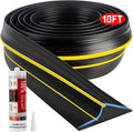 Jin&Bao Universal Garage Door Threshold Seal 10FT Rubber Strip & 1 Adhesive | by Jin%26Bao