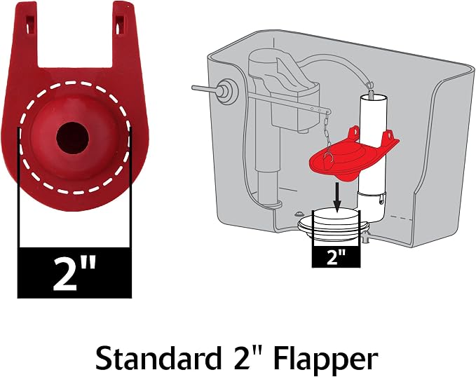 Korky 87 Fixed Height 2-Inch Flush Valve and Premium Flapper - Image 6