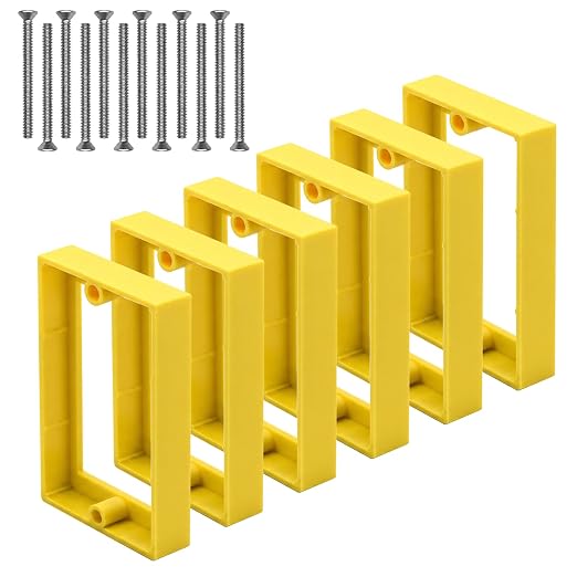 Electrical Box Extender, 4 Pack | Fits 1-gang boxes; ABS plastic; screws by YQSIYU