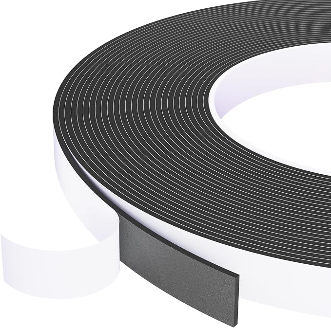 Weather Stripping Door Seal Black, Self Adhesive Foam Tape High Density Foam by Unknown