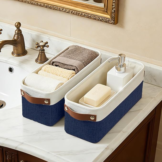 Small Fabric Storage Baskets, Decorative Basket - Image 4