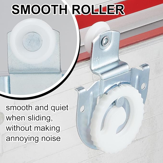 Yaocom 4 Pcs Sliding Closet Door Roller Kit - Image 4