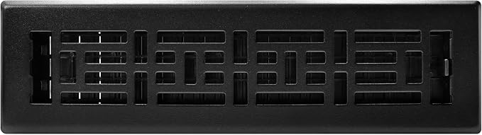 Decor Grates AJH212-BLK Oriental Floor Register, Textured Black - Image 2