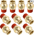 DOT Approved Male Straight Brass Union 1/2" Tube x 3/8" NPT, Quick Connect Union by BOERAY