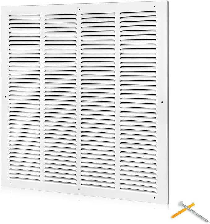 Fancat 20x20 Duct Opening | Steel Return Air Grille | Vent Cover Grill by SmarterAirBetterLiving