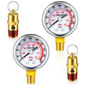 Therwen 4 Pcs Air Compressor Parts Replacement and Air Gauge Set, 1/4" Npt by Therwen