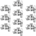 10 Pack Angle Stop Valve, 1/4 Turn Water Shut Off Valves, 1/2" Nominal by oiununo