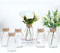 6 Pack Mason Jar Vases for Centerpieces, Wide Mouth Mason Jars by LEYIQU